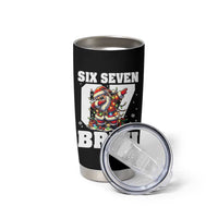 Funny Christmas Six Seven Bruh Tumbler Cup Dabbing Santa - Wonder Print Shop