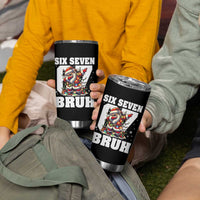 Funny Christmas Six Seven Bruh Tumbler Cup Dabbing Santa - Wonder Print Shop