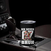 Funny Christmas Six Seven Bruh Tumbler Cup Dabbing Santa - Wonder Print Shop