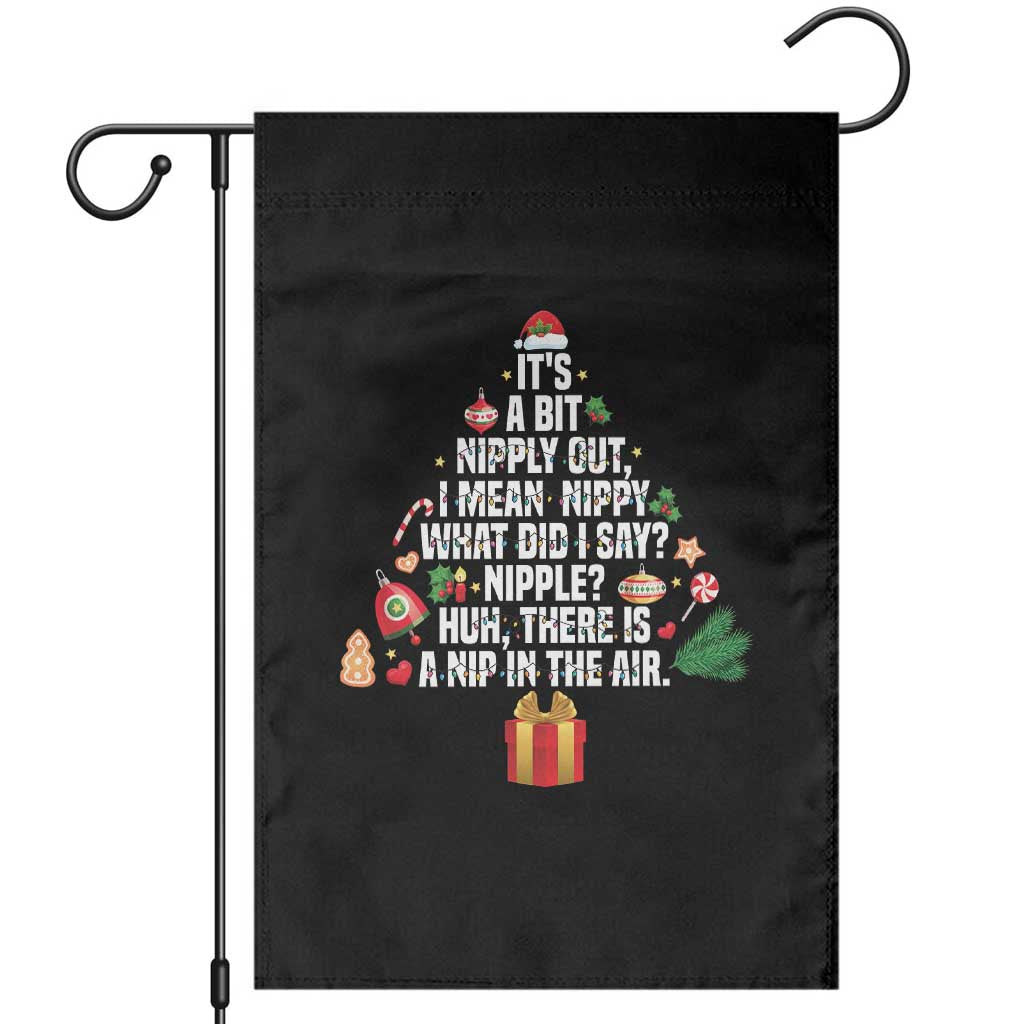 Funny Christmas Movie Garden Flag Its A Bit Nipply Out Nipply Out Xmas Vacation Holiday - Wonder Print Shop