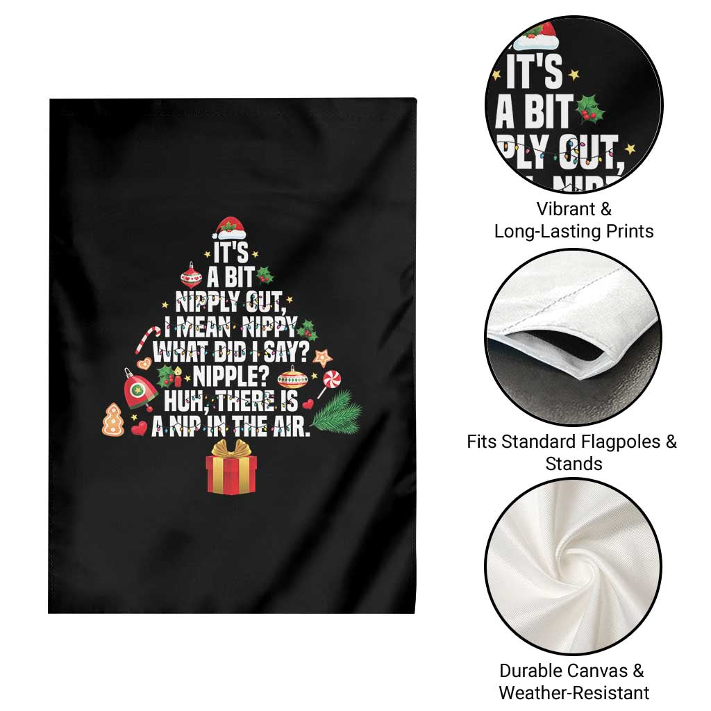 Funny Christmas Movie Garden Flag Its A Bit Nipply Out Nipply Out Xmas Vacation Holiday - Wonder Print Shop