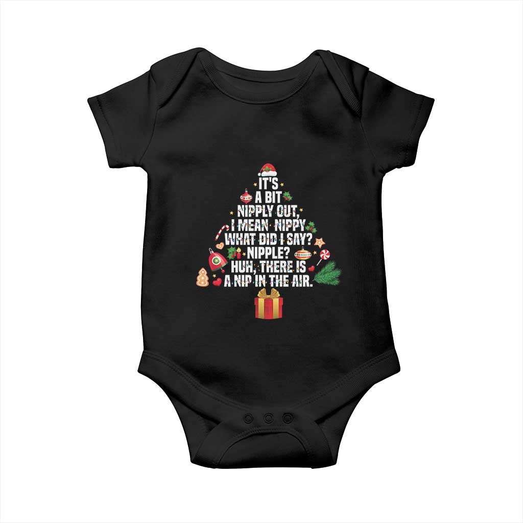 Funny Christmas Movie Baby Onesie Its A Bit Nipply Out Nipply Out Xmas Vacation Holiday - Wonder Print Shop