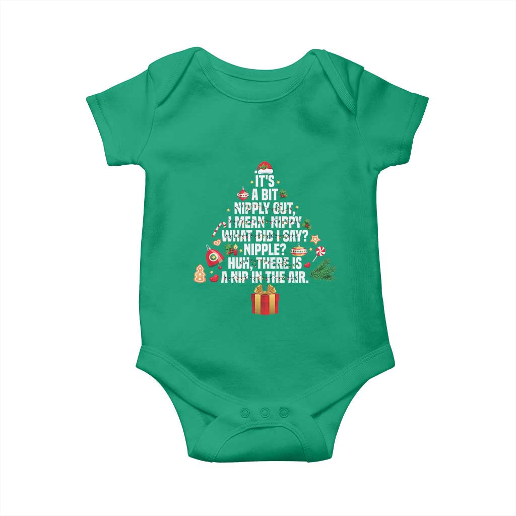 Funny Christmas Movie Baby Onesie Its A Bit Nipply Out Nipply Out Xmas Vacation Holiday - Wonder Print Shop