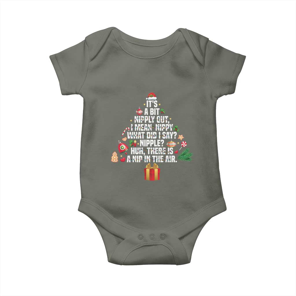 Funny Christmas Movie Baby Onesie Its A Bit Nipply Out Nipply Out Xmas Vacation Holiday - Wonder Print Shop