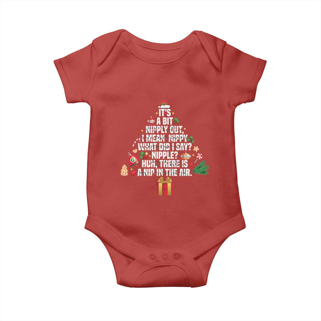 Funny Christmas Movie Baby Onesie Its A Bit Nipply Out Nipply Out Xmas Vacation Holiday - Wonder Print Shop