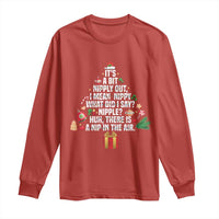 Funny Christmas Movie Long Sleeve Shirt Its A Bit Nipply Out Nipply Out Xmas Vacation Holiday - Wonder Print Shop