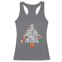 Funny Christmas Movie Racerback Tank Top Its A Bit Nipply Out Nipply Out Xmas Vacation Holiday - Wonder Print Shop