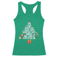 Funny Christmas Movie Racerback Tank Top Its A Bit Nipply Out Nipply Out Xmas Vacation Holiday - Wonder Print Shop