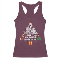 Funny Christmas Movie Racerback Tank Top Its A Bit Nipply Out Nipply Out Xmas Vacation Holiday - Wonder Print Shop