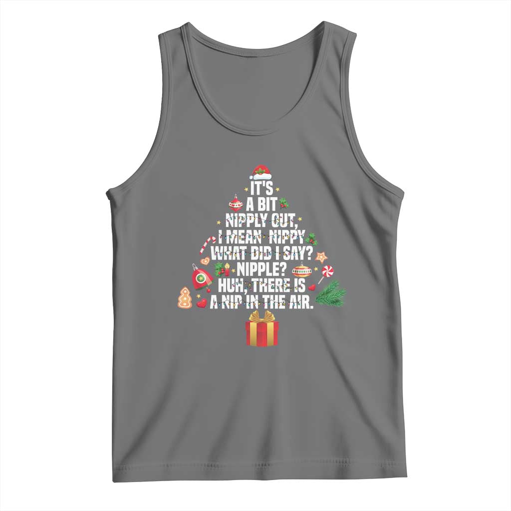 Funny Christmas Movie Tank Top Its A Bit Nipply Out Nipply Out Xmas Vacation Holiday - Wonder Print Shop