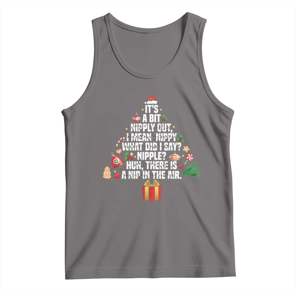 Funny Christmas Movie Tank Top Its A Bit Nipply Out Nipply Out Xmas Vacation Holiday - Wonder Print Shop