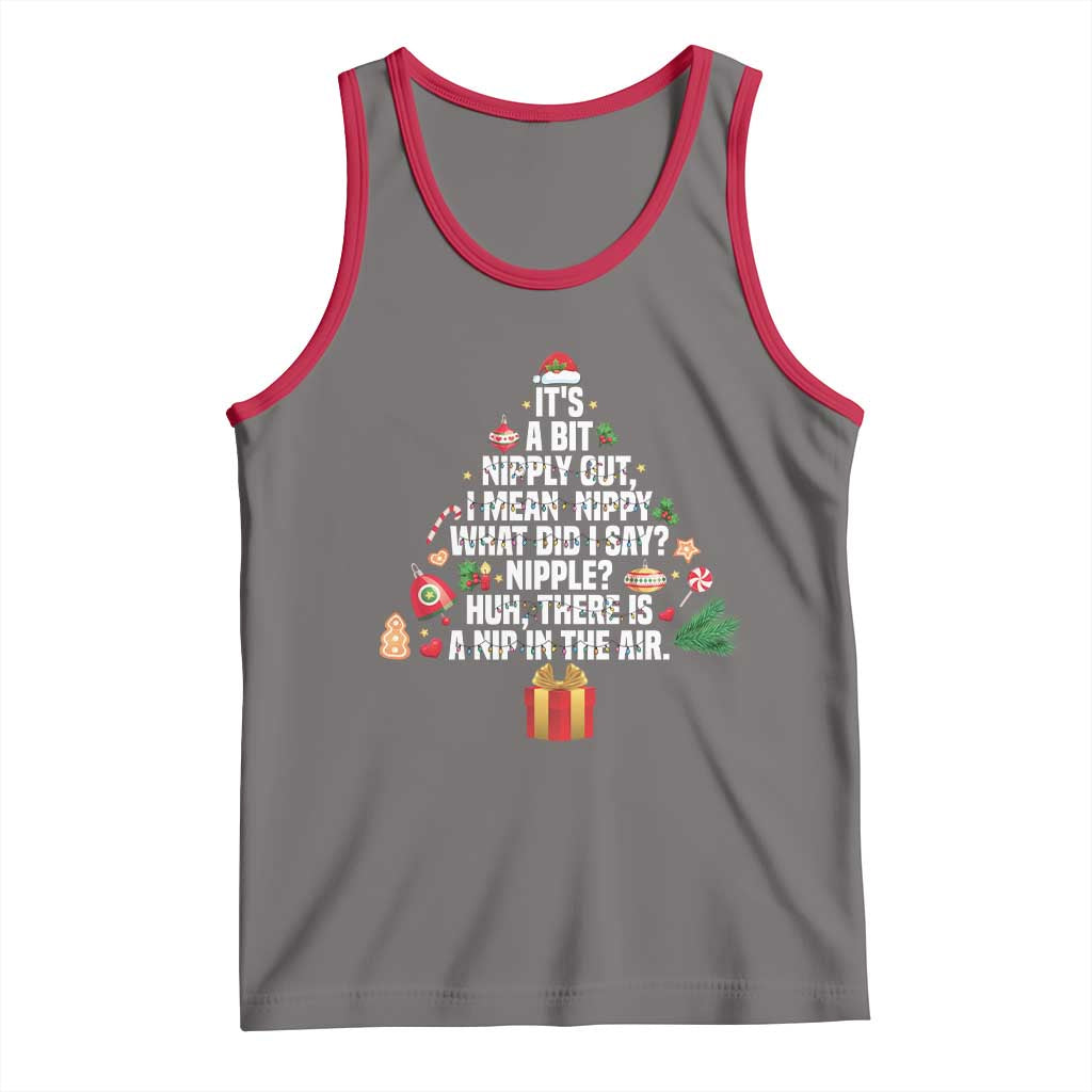 Funny Christmas Movie Tank Top Its A Bit Nipply Out Nipply Out Xmas Vacation Holiday - Wonder Print Shop