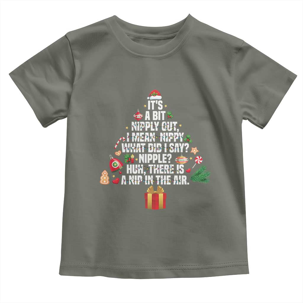 Funny Christmas Movie Toddler T Shirt Its A Bit Nipply Out Nipply Out Xmas Vacation Holiday - Wonder Print Shop