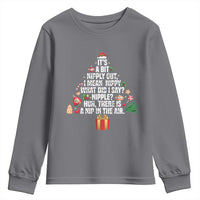 Funny Christmas Movie Youth Sweatshirt Its A Bit Nipply Out Nipply Out Xmas Vacation Holiday - Wonder Print Shop