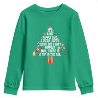 Funny Christmas Movie Youth Sweatshirt Its A Bit Nipply Out Nipply Out Xmas Vacation Holiday - Wonder Print Shop