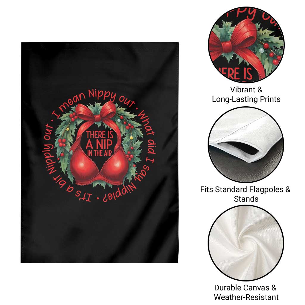Funny Christmas Movie Garden Flag Its A Bit Nipply Out I Mean Nippy Out What Did I Say Nipple - Wonder Print Shop