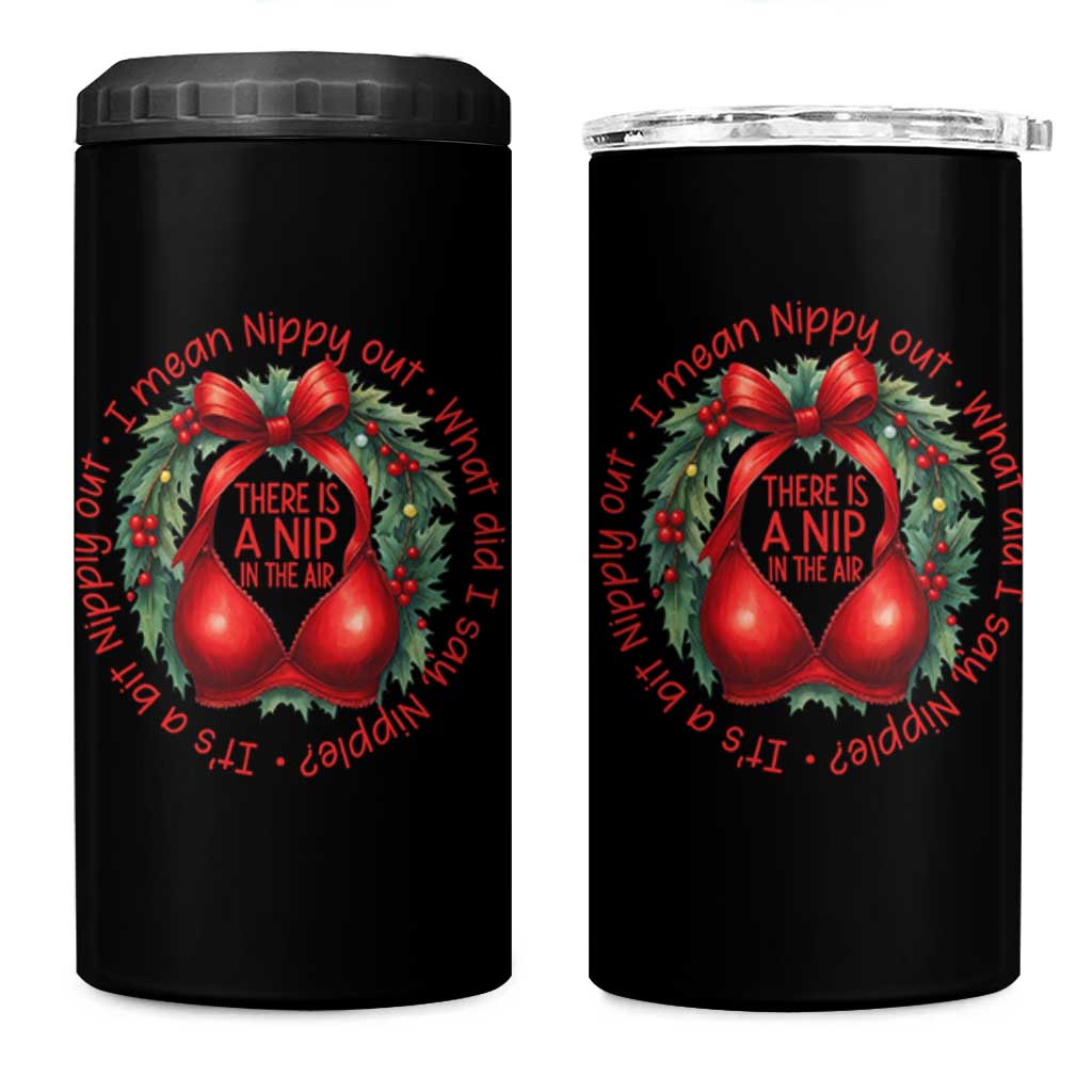 Funny Christmas Movie 4 in 1 Can Cooler Tumbler Its A Bit Nipply Out I Mean Nippy Out What Did I Say Nipple - Wonder Print Shop
