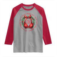 Funny Christmas Movie Raglan Shirt Its A Bit Nipply Out I Mean Nippy Out What Did I Say Nipple - Wonder Print Shop