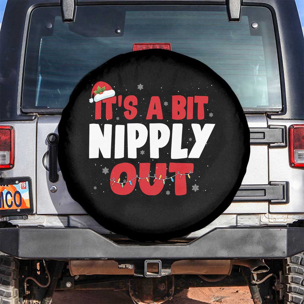 Funny Christmas Movie Spare Tire Cover It's A Bit Nipply Out Xmas Vacation Holiday - Wonder Print Shop