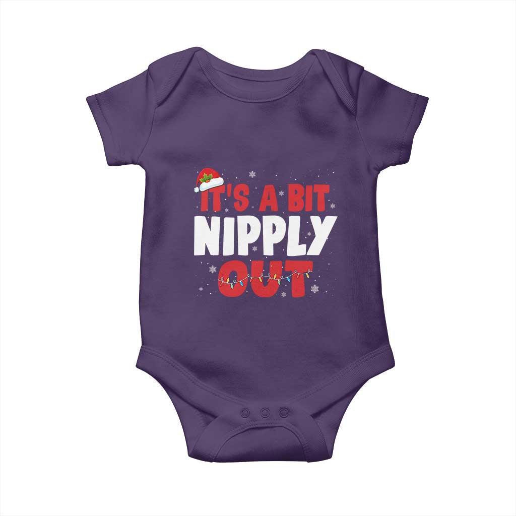 Funny Christmas Movie Baby Onesie It's A Bit Nipply Out Xmas Vacation Holiday - Wonder Print Shop