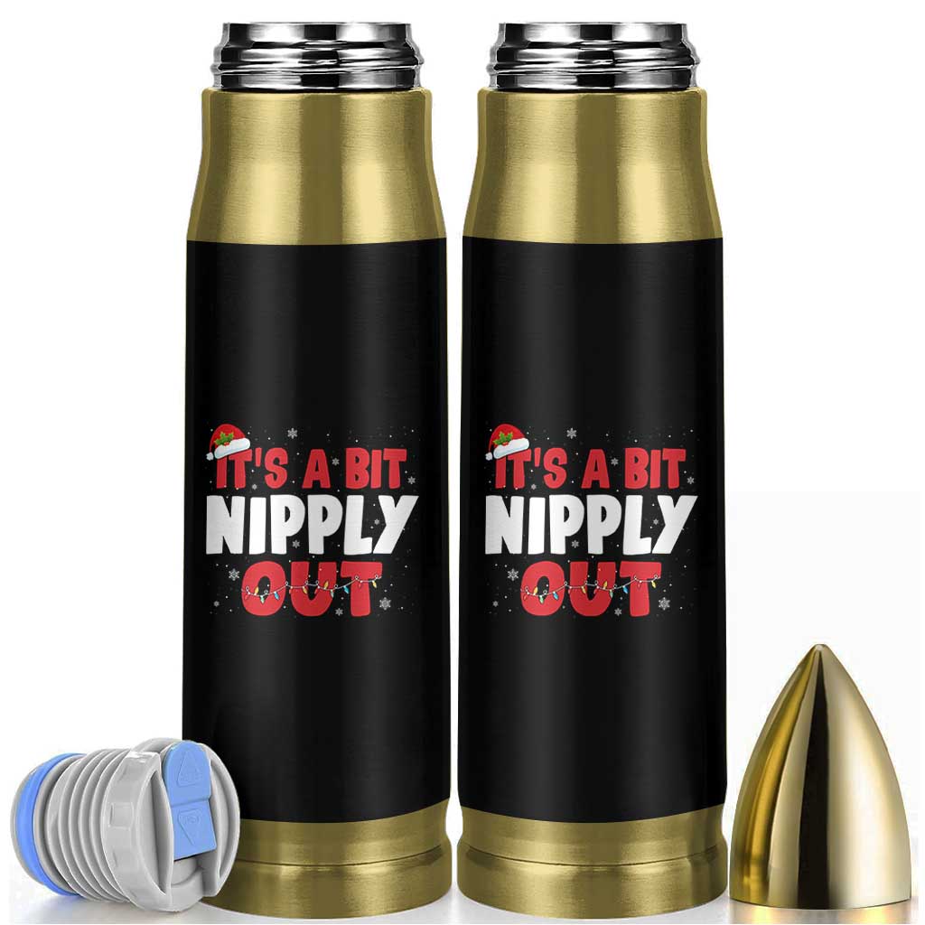 Funny Christmas Movie Bullet Tumbler It's A Bit Nipply Out Xmas Vacation Holiday - Wonder Print Shop