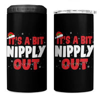 Funny Christmas Movie 4 in 1 Can Cooler Tumbler It's A Bit Nipply Out Xmas Vacation Holiday - Wonder Print Shop