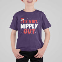 Funny Christmas Movie T Shirt For Kid It's A Bit Nipply Out Xmas Vacation Holiday - Wonder Print Shop