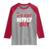 Funny Christmas Movie Raglan Shirt It's A Bit Nipply Out Xmas Vacation Holiday - Wonder Print Shop