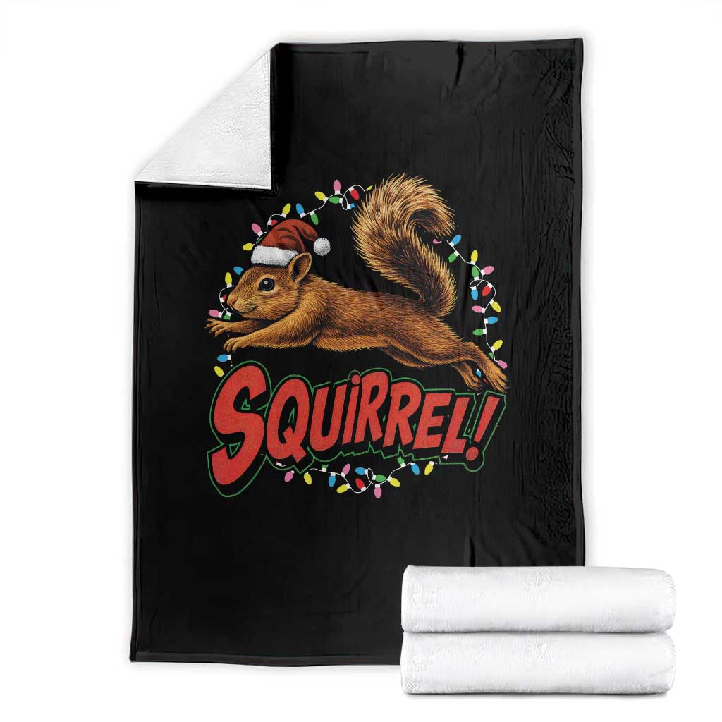 Funny Christmas Squirrel Throw Blanket Xmas Vacation Holiday Movie - Wonder Print Shop