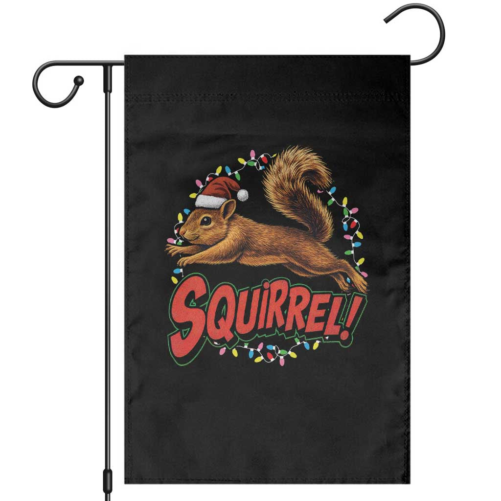 Funny Christmas Squirrel Garden Flag Xmas Vacation Holiday Movie - Wonder Print Shop