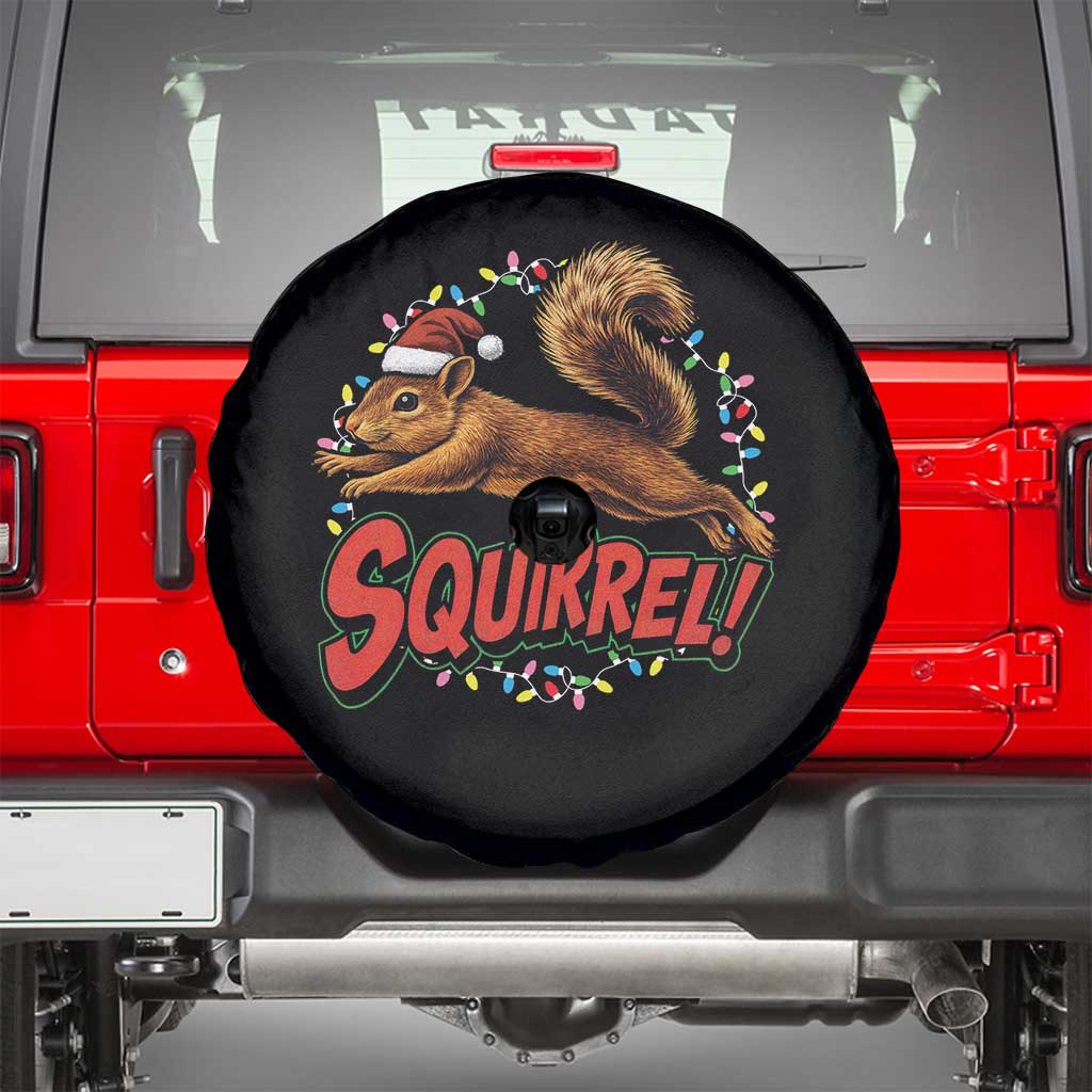 Funny Christmas Squirrel Spare Tire Cover Xmas Vacation Holiday Movie - Wonder Print Shop