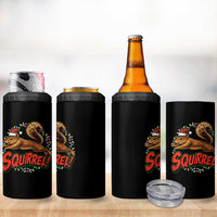 Funny Christmas Squirrel 4 in 1 Can Cooler Tumbler Xmas Vacation Holiday Movie - Wonder Print Shop