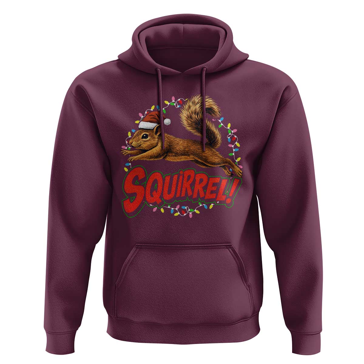 Funny Christmas Squirrel Hoodie Xmas Vacation Holiday Movie - Wonder Print Shop