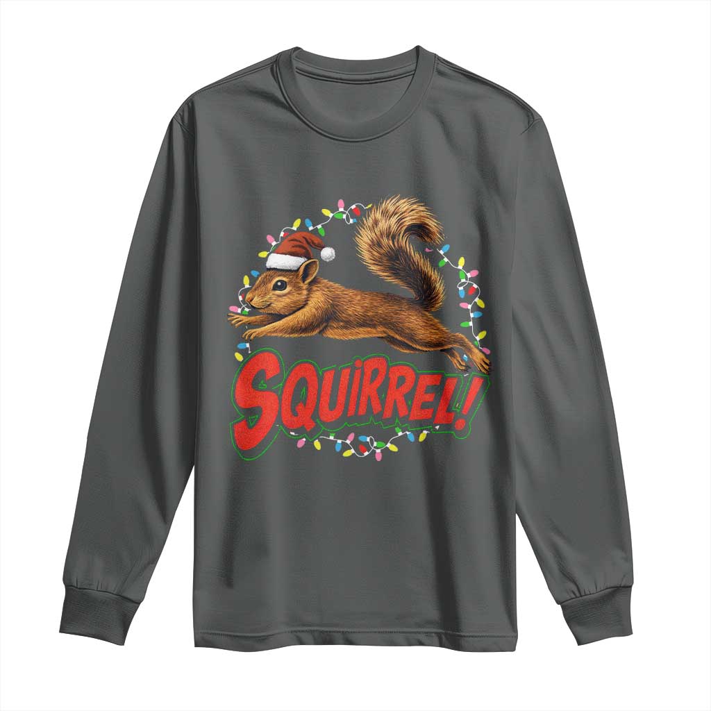 Funny Christmas Squirrel Long Sleeve Shirt Xmas Vacation Holiday Movie - Wonder Print Shop