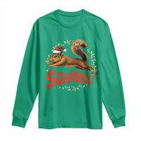 Funny Christmas Squirrel Long Sleeve Shirt Xmas Vacation Holiday Movie - Wonder Print Shop