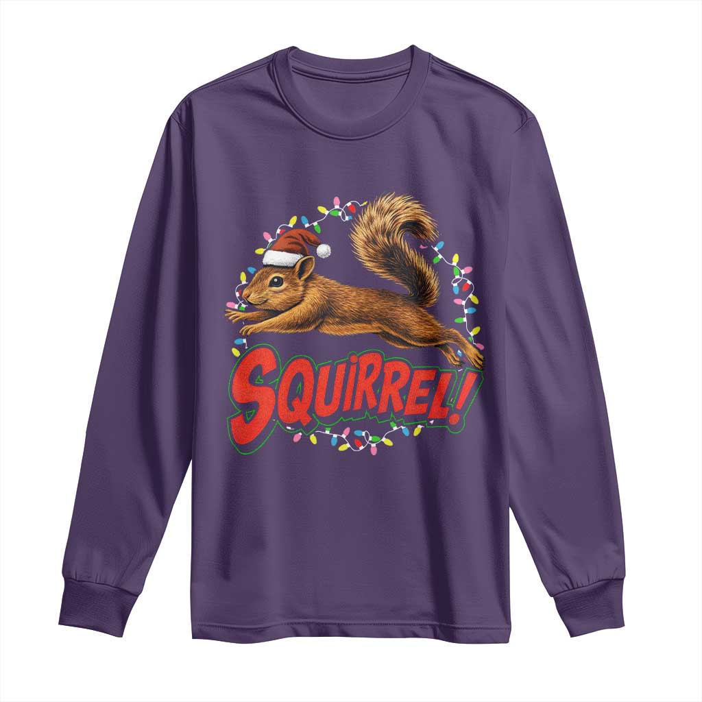 Funny Christmas Squirrel Long Sleeve Shirt Xmas Vacation Holiday Movie - Wonder Print Shop