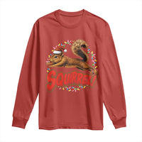 Funny Christmas Squirrel Long Sleeve Shirt Xmas Vacation Holiday Movie - Wonder Print Shop