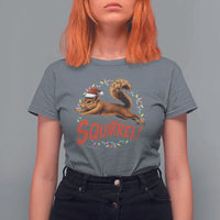 Funny Christmas Squirrel T Shirt For Women Xmas Vacation Holiday Movie - Wonder Print Shop