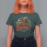 Funny Christmas Squirrel T Shirt For Women Xmas Vacation Holiday Movie - Wonder Print Shop
