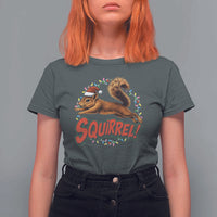 Funny Christmas Squirrel T Shirt For Women Xmas Vacation Holiday Movie - Wonder Print Shop