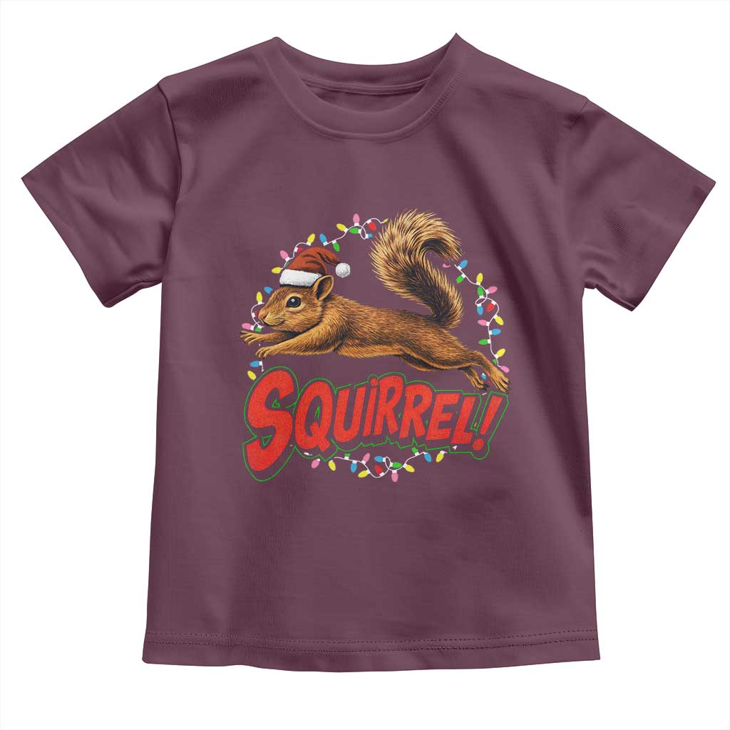 Funny Christmas Squirrel Toddler T Shirt Xmas Vacation Holiday Movie - Wonder Print Shop