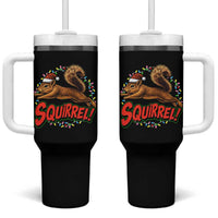 Funny Christmas Squirrel Tumbler With Handle Xmas Vacation Holiday Movie - Wonder Print Shop