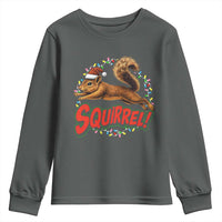 Funny Christmas Squirrel Youth Sweatshirt Xmas Vacation Holiday Movie - Wonder Print Shop