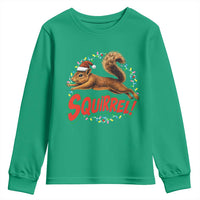 Funny Christmas Squirrel Youth Sweatshirt Xmas Vacation Holiday Movie - Wonder Print Shop