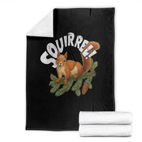 Funny Christmas Squirrel Throw Blanket Xmas Vacation Holiday Movie Pine Tree - Wonder Print Shop