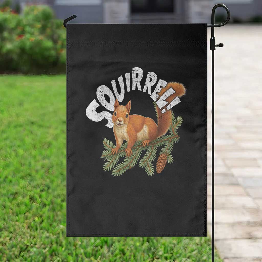 Funny Christmas Squirrel Garden Flag Xmas Vacation Holiday Movie Pine Tree - Wonder Print Shop