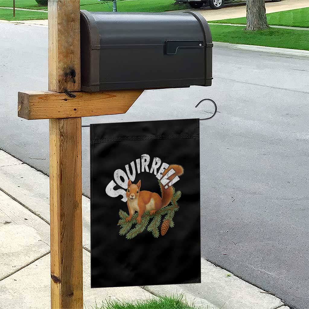 Funny Christmas Squirrel Garden Flag Xmas Vacation Holiday Movie Pine Tree - Wonder Print Shop