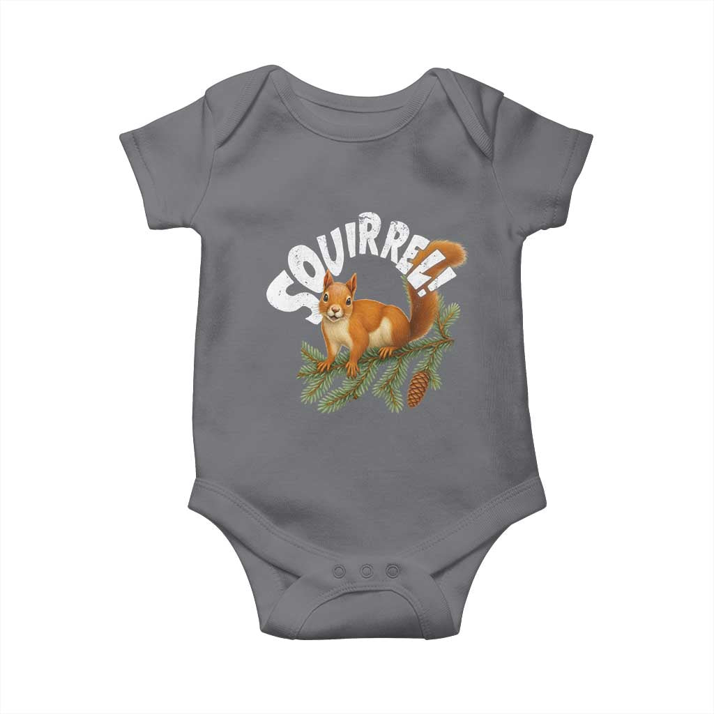 Funny Christmas Squirrel Baby Onesie Xmas Vacation Holiday Movie Pine Tree - Wonder Print Shop