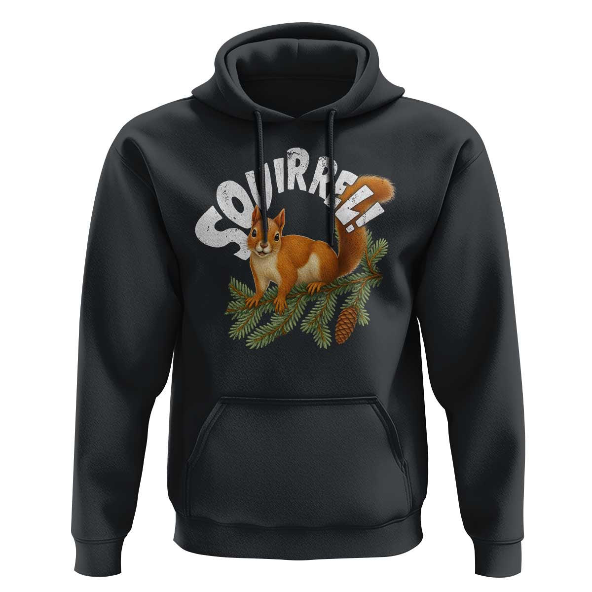 Funny Christmas Squirrel Hoodie Xmas Vacation Holiday Movie Pine Tree - Wonder Print Shop