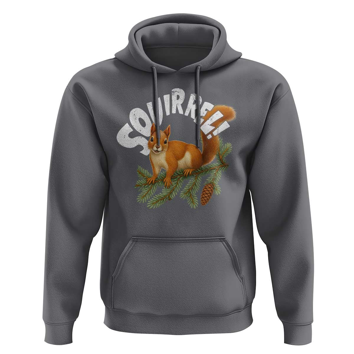 Funny Christmas Squirrel Hoodie Xmas Vacation Holiday Movie Pine Tree - Wonder Print Shop